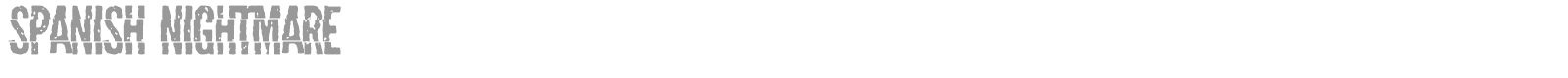 Spanish Nightmare font preview